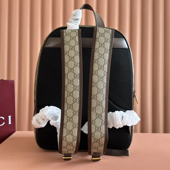 Gucci Ophidia Gg Medium Backpack Beige Brown Backpack