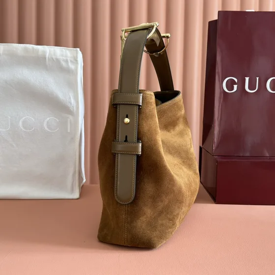Gucci Gucci Attaché Medium Schoudertas Bruin Schoudertas