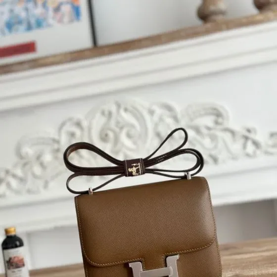Hermes Constance Braun Crossbody
