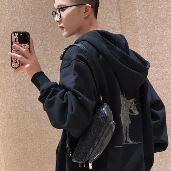 Burberry Check Bum Bag Charcoal Belt Bag