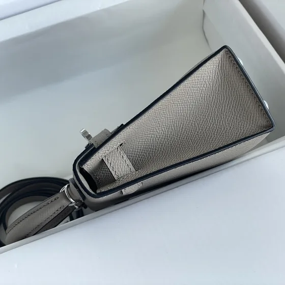 Hermes Mini Kelly Ii Gray Top Handle