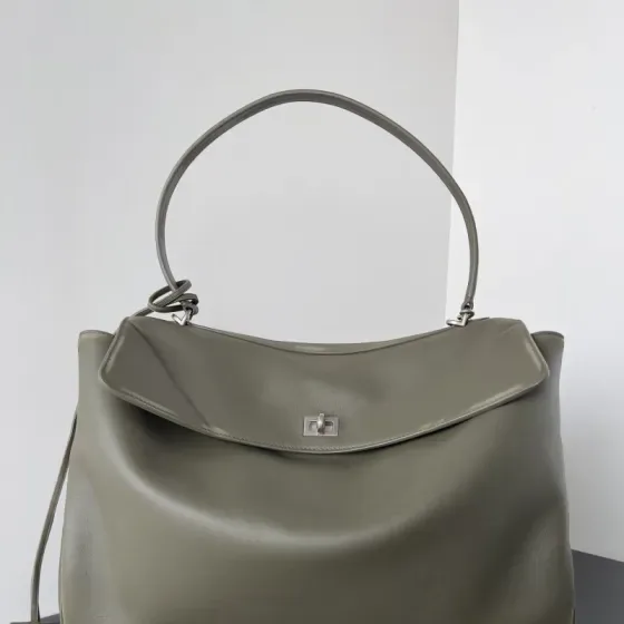 Balenciaga Rodeo Medium Handbag Grey Top Handle