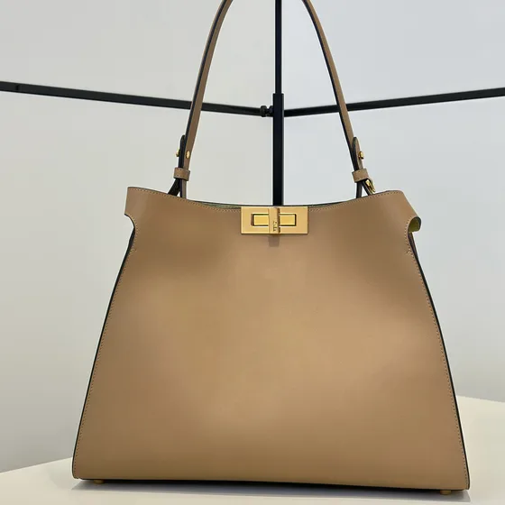 Fendi Peekaboo Essentially Beige Top Handle