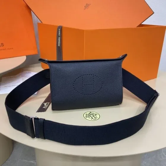 Hermes Videpoches Black Belt Bag