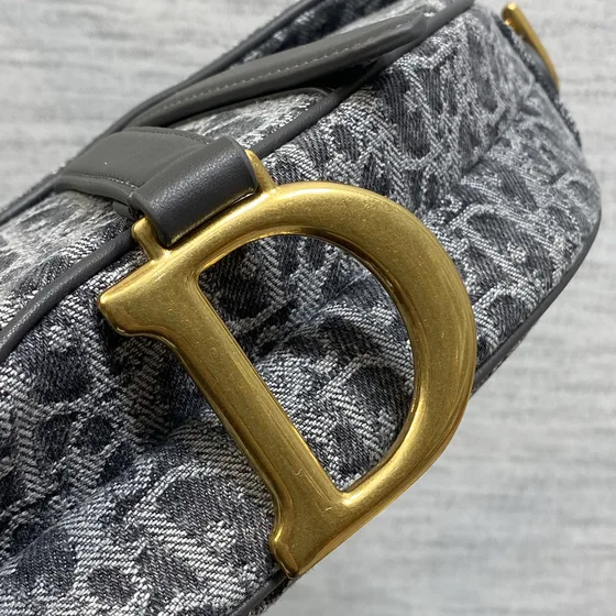 Dior Saddle Bag Gray Shoulder Bag