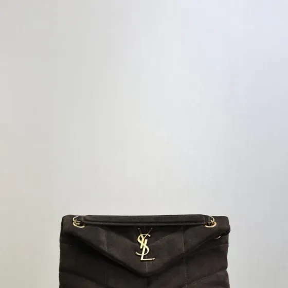YSL Loulou Puffer Black Shoulder Bag