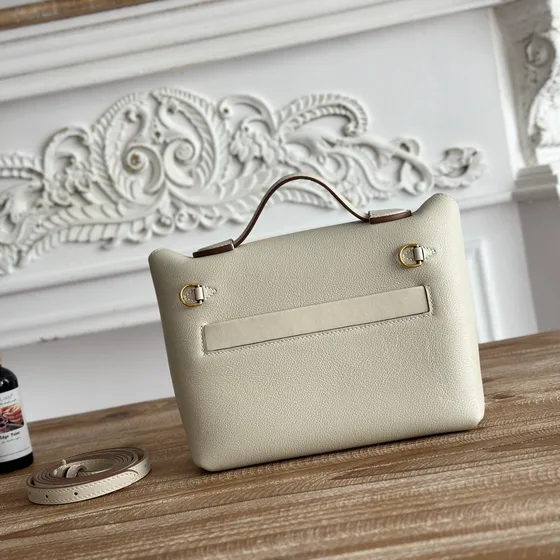 Hermes Kelly 2424 Mini Craie 21*17*12cm Top Handle