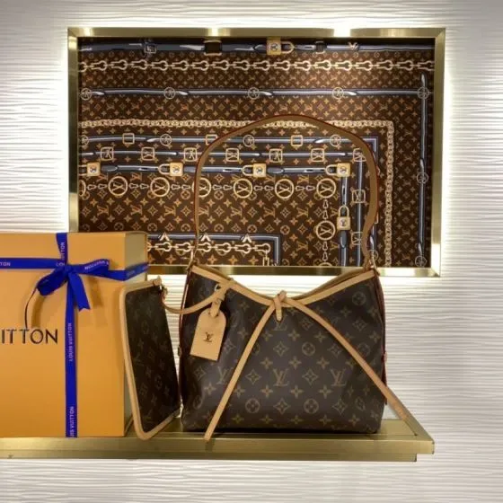 Louis Vuitton Carryall Brown Shoulder Bag