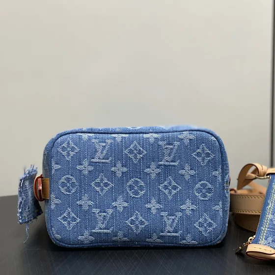 Louis Vuitton Carryall Bb Denim Azul Bolso bandolera