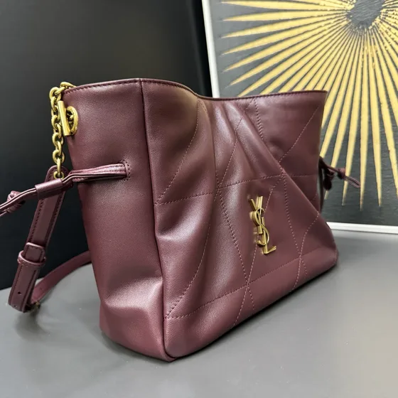YSL Jamie 4.3 Shopping Bag Borgoña Bolso bandolera