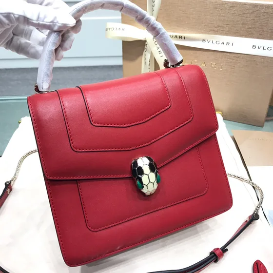 Bvlgari Serpenti Forever Alça superior Bag Vermelho Alça superior