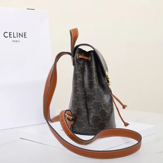 Celine Triomphe Mini Sac à dos Marron Sac à dos