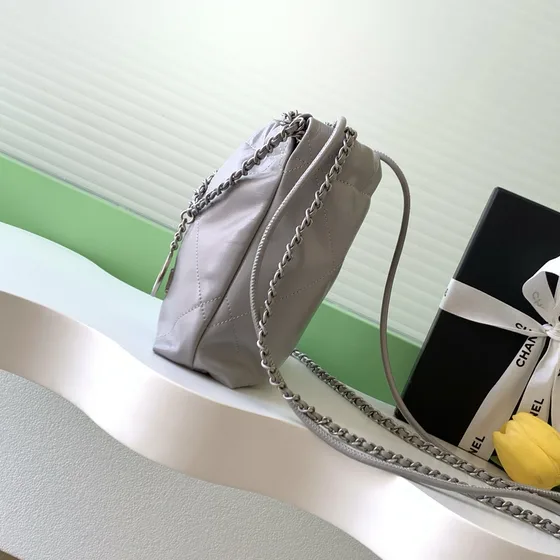 Chanel 22 Bag Gray Hobo