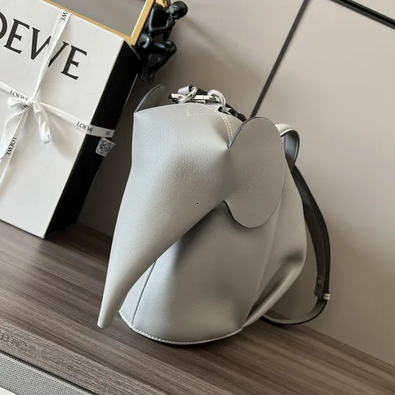 Loewe Elephant Bag Grey Crossbody