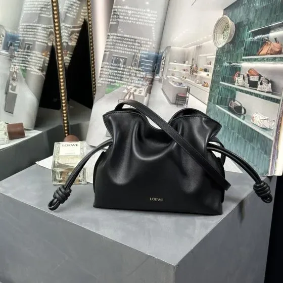 Loewe Flamenco Purse Black Clutch