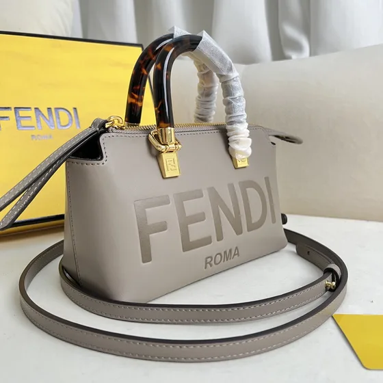 Fendi By The Way Mini Light Gray Top Handle