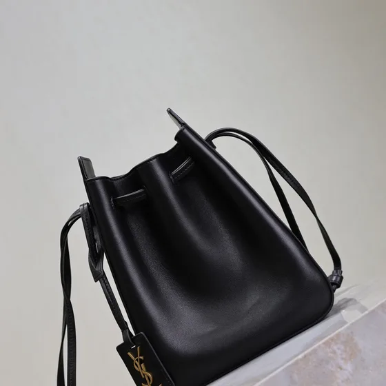 YSL Le 37 Drawstring Bucket Bag Hitam Crossbody