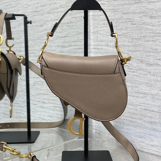 Dior Saddle Bag Taupe Shoulder Bag