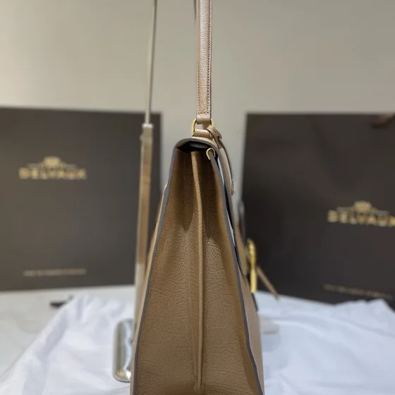 Delvaux Brillant Beige Sac épaule