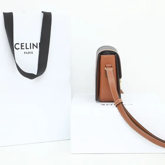 Celine Triomphe Marron Sac épaule
