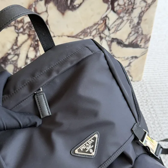 Prada Re-Nylon Backpack Black Backpack