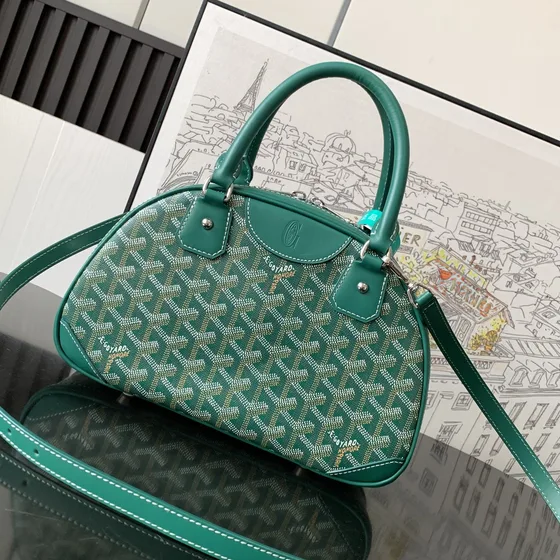Goyard Saint Jeanne สีเขียว Top Handle