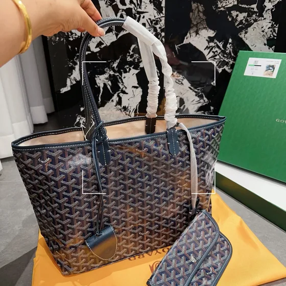 Goyard Saint Louis Gray Tote Bag