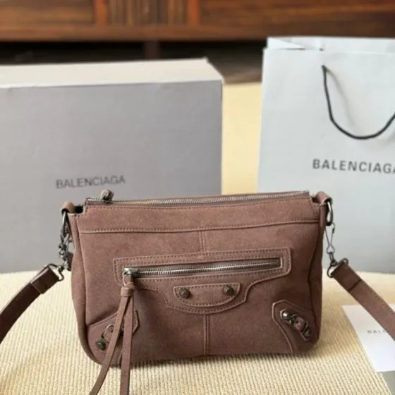 Balenciaga Le Cagole Mini Crossbody Bag Brown Crossbody
