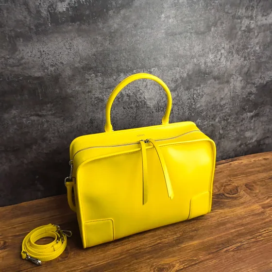 Loewe Amazona 28 Yellow Top Handle