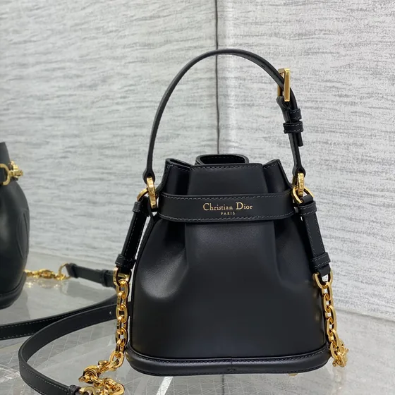 Dior C'Est Small Bucket Bag Hitam Shoulder Bag