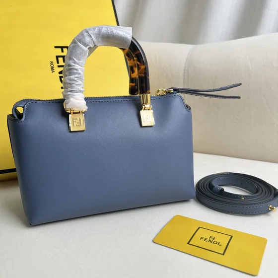 Fendi By The Way Mini สีฟ้า Top Handle