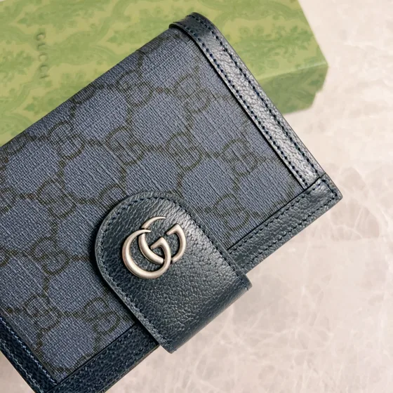 Gucci Gg Marmont French Flap Cartera Negro Cartera