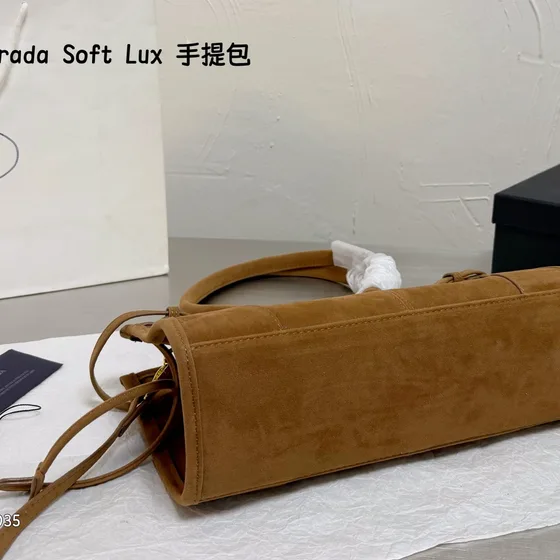 Prada Soft Lux Marrón Asa superior