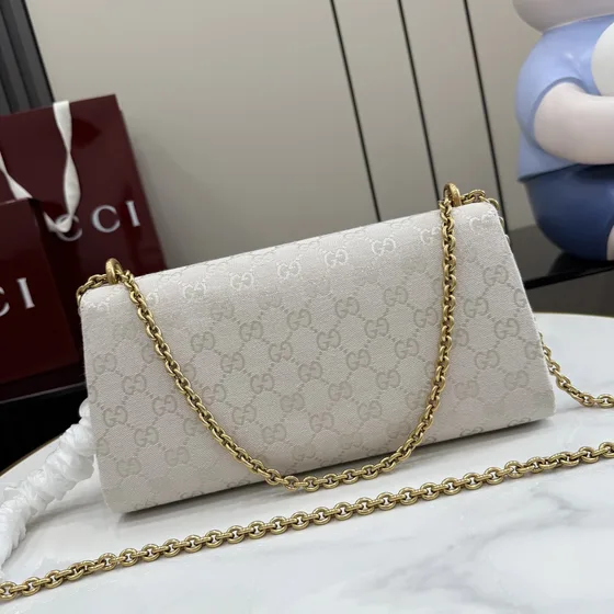 Gucci Dionysus Gg Chain Tegnebog Off Hvid Woc
