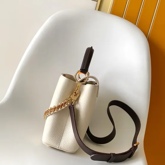 Louis Vuitton Capucines White Top Handle
