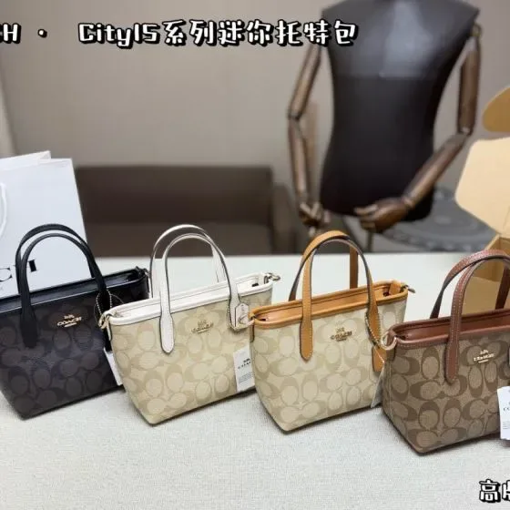 Coach City 15 Mini Tote Multicolor Tote Bag