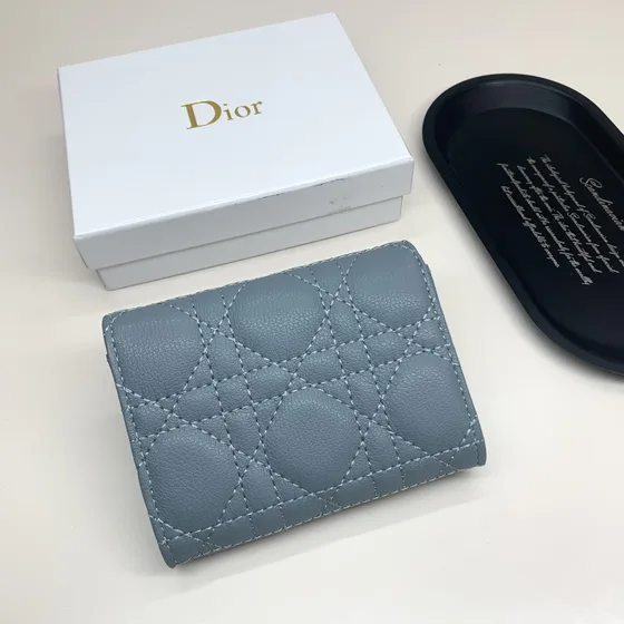 Dior Dior Caro Freesia Portafoglio Cloud Blu Portafoglio