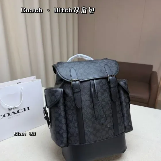 Coach Hitch Black 29 Backpack