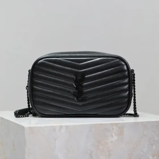 YSL Lou Camera Bag Black Crossbody