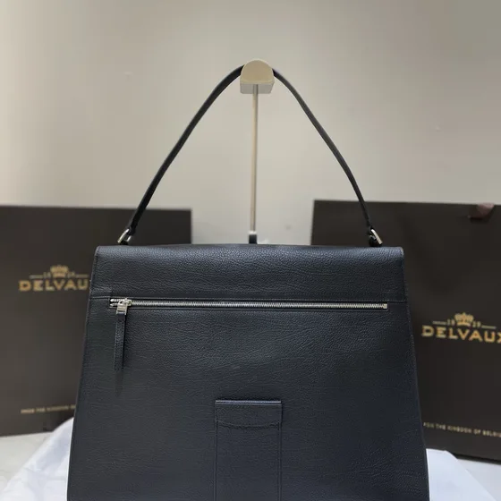 Delvaux Brillant Dark Blue Top Handle