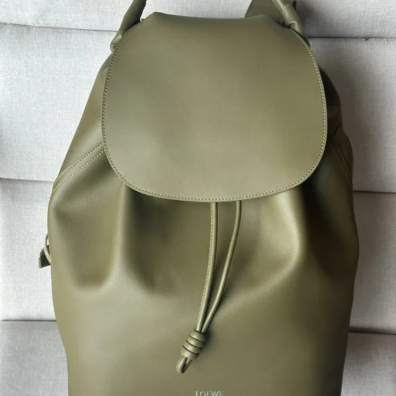 Loewe Bounce Backpack Avocado Green Backpack