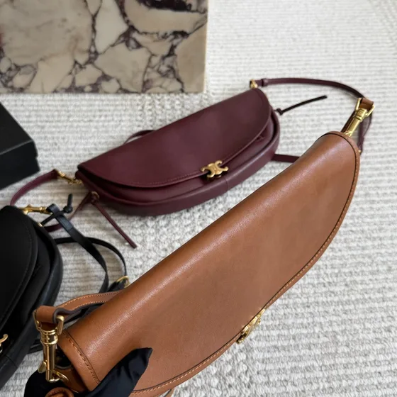 Celine Triomphe Besace Tan Brun Crossbody
