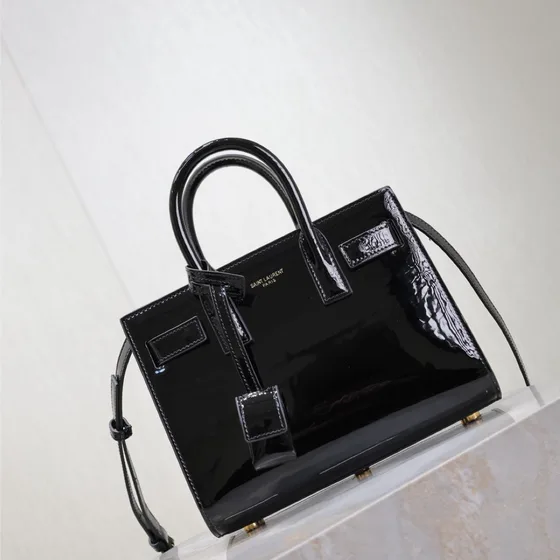 YSL Sac De Jour Nano Black Top Handle
