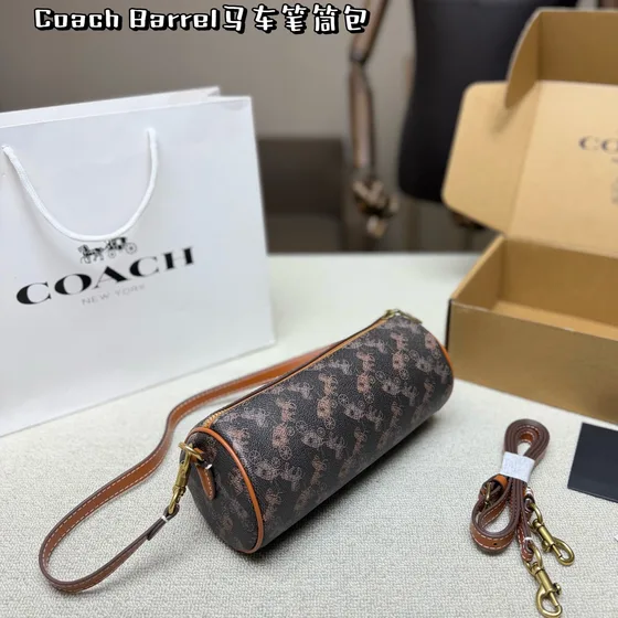 Coach Barrel Brown Crossbody