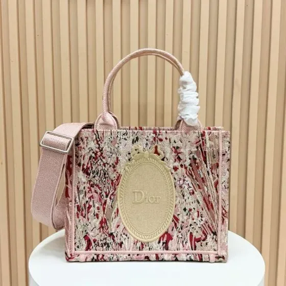 Dior Book Tote Pink Tote Bag