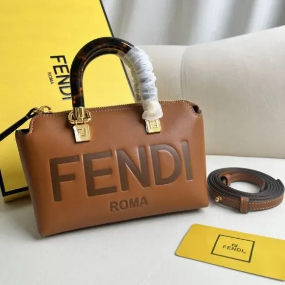 Fendi By The Way Mini Brown Top Handle