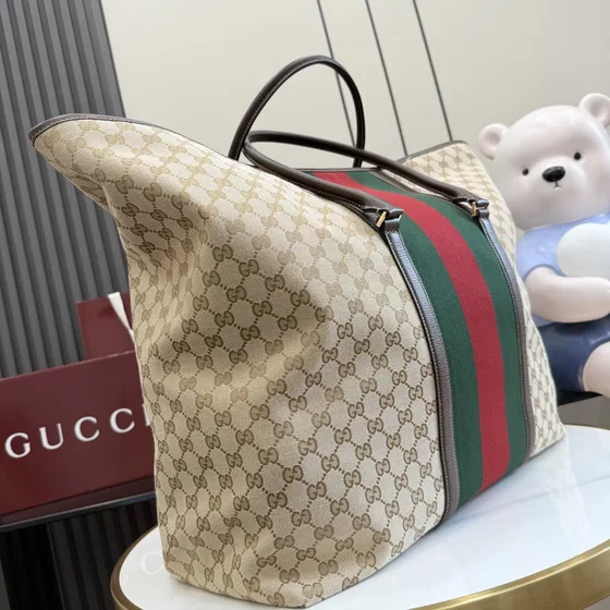 Gucci Ophidia Gg Large Shoppertasche Beige Ebony Shoppertasche