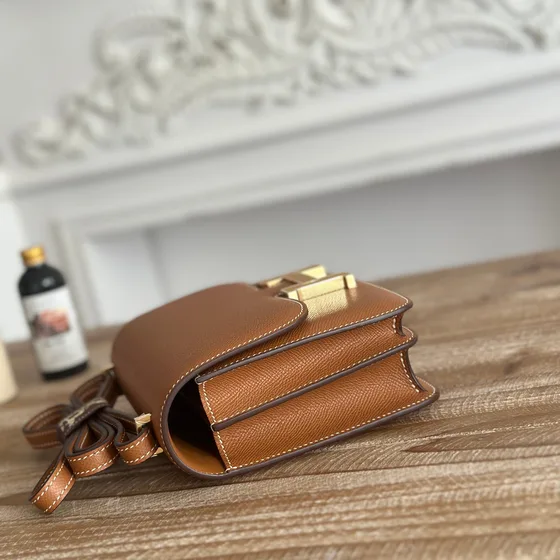 Hermes Constance Coklat(Emas) Crossbody