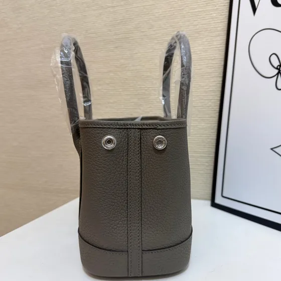 Hermes Le Foulonné Alça superior Tote Gray Bolsa tote