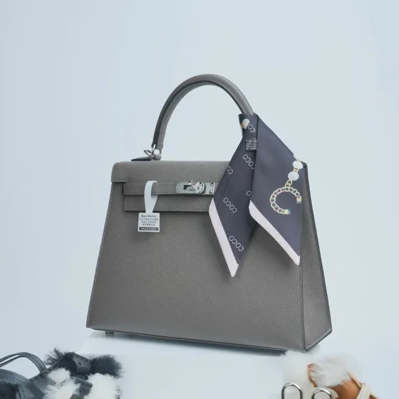 Hermes Kelly Gray Top Handle